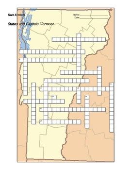 capital of vermont crossword.
